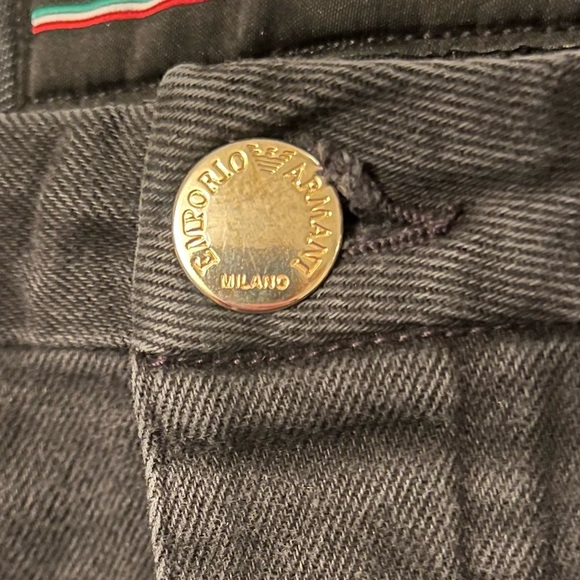 Emporio Armani Gold Series Mens Slim Fit Black Gold Jeans 6Z1J00 1D2JZ 0005 - Picture 8 of 16